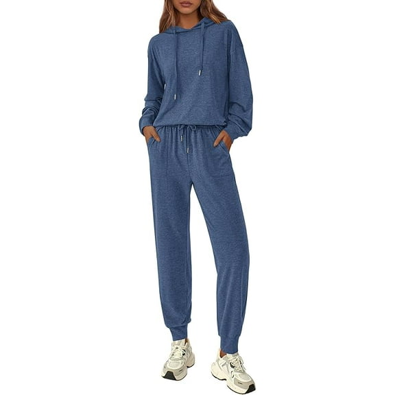 PRETTYGARDEN Women's Two Piece Outfits Sweatsuits Lounge Sets Hoodies Sweatshirt Joggers Sweatpants Fall Fashion Clothes