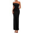 thumbnail image 1 of PRETTYGARDEN Women's Wedding Guest Cocktail Dresses One Off The Shoulder Ruched Bodycon Formal Maxi Party Summer Outfits, 1 of 10