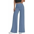 thumbnail image 1 of PRETTYGARDEN Women's Wide Leg Palazzo Pants Dressy Casual Elastic High Waisted Trousers Office Business Work Slacks, 1 of 8