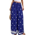 thumbnail image 1 of PRETTYGARDEN Women's Wide Leg Palazzo Pants Summer Boho Floral Trousers Spring Flowy Beach Vacation Clothes Resort Wear, 1 of 10