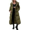 thumbnail image 1 of PRETTYGARDEN Women's Winter Long Puffer Coats Hooded Zip Up Casual Thickened Down Jackets Trendy Warm Clothes Outerwear, 1 of 8
