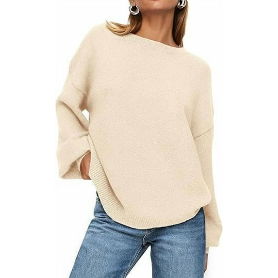 PRETTYGARDEN Women's Winter Sweaters Casual Crew Neck Long Sleeve Pullover Ribbed Knit Loose Fit Sweater Tops