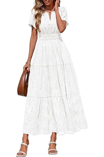 Shop Women's White Floral Maxi Dresses for Elegant Summer Looks