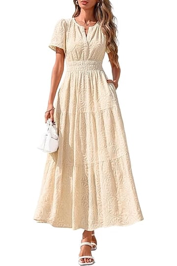 embroidered maxi dress with sleeves Wildflower Romance Embroidered Maxi Dress | Made-To-Order main image 0