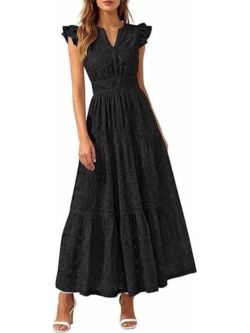 bridesmaid dresses sunflower yellow Daffodil Charm Linen Maxi Dress