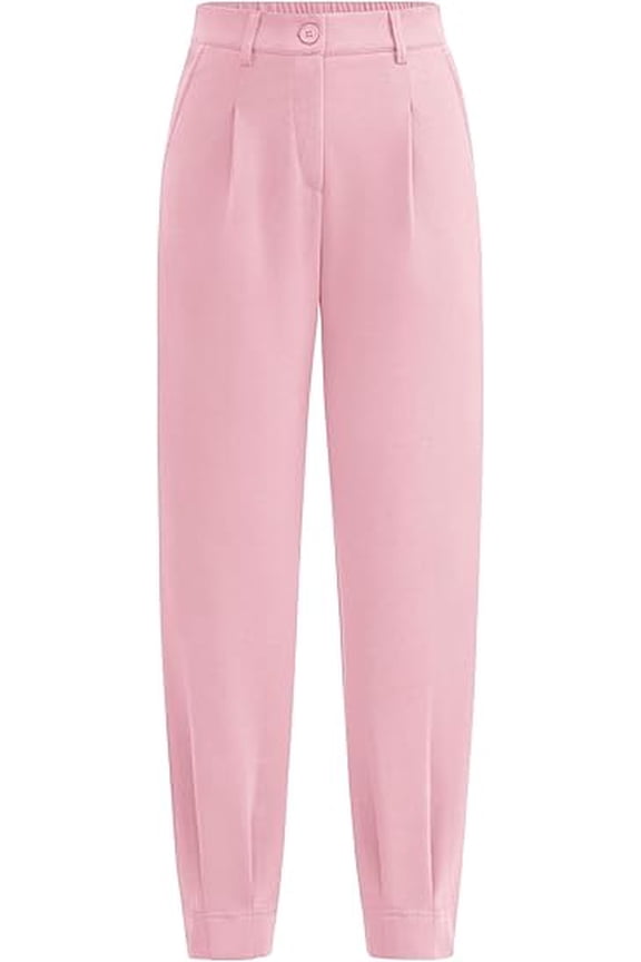 Womens Dress Pants Business Casual Trendy High Waisted Ankle Length Dressy Trousers Slacks Work Clothes