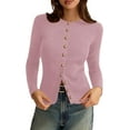 thumbnail image 1 of PRETTYGARDEN Womens Fall Cardigan Sweaters Lightweight Long Sleeve Button up Ribbed Knit Tops Winter Fashion Clothes, 1 of 10