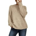 thumbnail image 1 of PRETTYGARDEN Womens Fall Long Sleeve Sweater Crew Neck Fuzzy Loose Fit Chunky Knit Pullover Sweaters Going Out Tops, 1 of 9