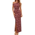 thumbnail image 1 of PRETTYGARDEN Womens Floral One Shoulder Maxi Dress Summer Spring Bodycon Ruched Side Slit Elegant Cocktail Party Dresses, 1 of 10