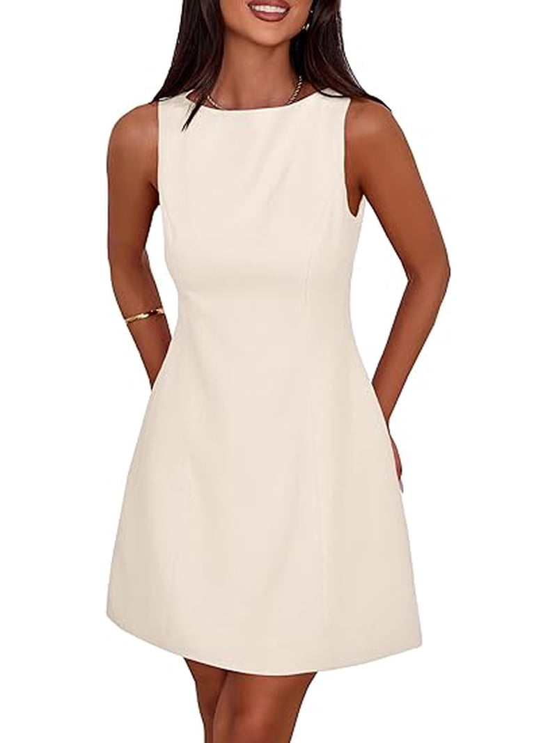 Prettygarden Womens Formal Short Dresses Summer Sleeveless Boat Neck A Line Elegant Mini Cocktail Party Dress, Women's, Size: XS, Brown Prettygarden Womens Formal Short Dresses Summer Sleeveless Boat Neck A Line Elegant Mini Cocktail Party Dress, Women's, Size: XS, Brown