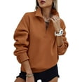 thumbnail image 1 of PRETTYGARDEN Womens Half Zip Oversized Sweatshirts Fleece Hoodies Trendy Long Sleeve Pullover Tops Y10k Fall Outfits, 1 of 7