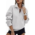 thumbnail image 1 of PRETTYGARDEN Womens Half Zip Oversized Sweatshirts Fleece Hoodies Trendy Long Sleeve Pullover Tops Y28k Fall Outfits, 1 of 7