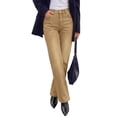 thumbnail image 1 of PRETTYGARDEN Womens Jeans Straight Leg Stretchy High Waist | Classic Rigid Structured Tummy Control Pants with Practical Pockets, Ideal for Business Office, Daily Casual, Back to School, 1 of 7