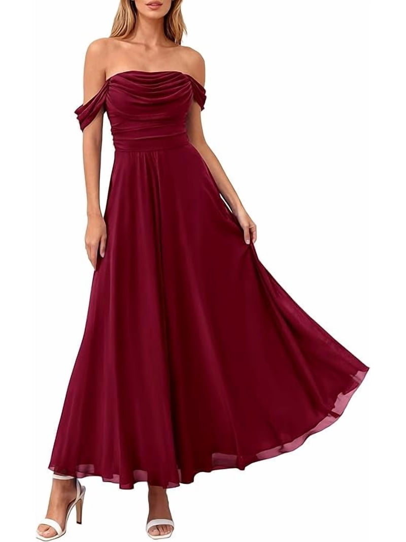 off shoulder maxi dress wedding guest Off the Shoulder Maxi Dress | Engagement Dress | Wedding Guest Dress |  Bridesmaid Dresses | Prom Dress | Evening Party Dresses