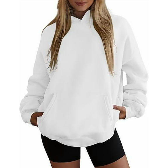PRETTYGARDEN Womens Oversized Hoodies Fleece Hooded Sweatshirts Long Sleeve Pullover Tops 2025 Fall Outfits Winter Clothes