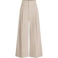 thumbnail image 1 of PRETTYGARDEN Womens Spring Wide Leg Palazzo Pants Trendy Loose Button High Waist Pleated Work Business Casual Trousers, 1 of 7