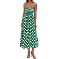 thumbnail image 1 of PRETTYGARDEN Womens Summer Dresses Spring Sleeveless Spaghetti Straps Casual Midi Dress Polka Dot Smocked Beach Sundress, 1 of 10