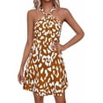 thumbnail image 1 of PRETTYGARDEN Womens Summer Halter Mini Dress Sleeveless Boho Floral Short Sundress Casual Flowy Beach Dresses, 1 of 10