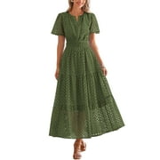 walmart green eyelet dress Dresses Size uniform