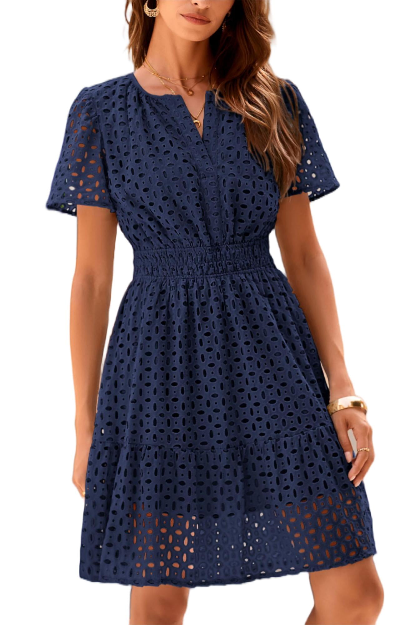 Vintage Label Anna Sleeveless Summer Short Dress