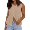 thumbnail image 1 of PRETTYGARDEN Womens Sweater Vest Spring Tops Cute Summer Sleeveless Cardigan Casual Knit Button Up Tank Tops, 1 of 10