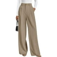 thumbnail image 1 of PRETTYGARDEN Womens Wide Leg Dress Pants Business Casual Flowy Work Palazzo Pants High Waisted Slacks Trousers, 1 of 9