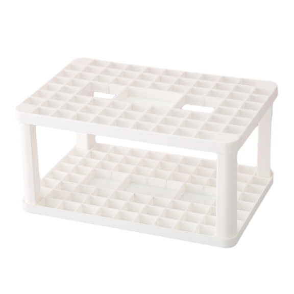 PRETXORVE 1 Pcs 72 Hole Pen Holder Cosmetic Stationery Makeup Brushes Drying Rack Brush Dryer Brush Drying Rack Makeup Brish Holder Makeup Brush Rack Small Shelf