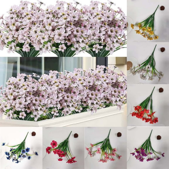 PRETXORVE 10PC Artificial Flower Real Bridal Wedding Bouquet Home Decoration