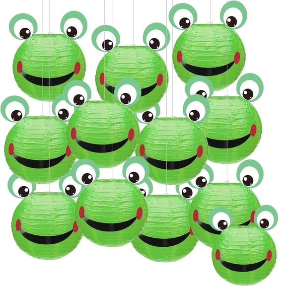 PRETXORVE 12 Colored Paper Lanterns Hanging Balls Suitable for Home and Party