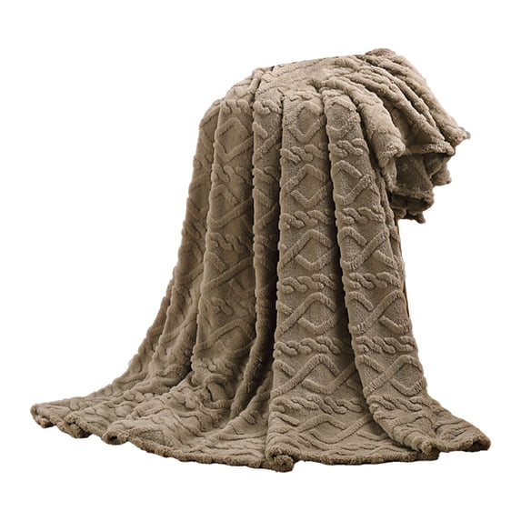 PRETXORVE 150x200cm Super Soft Warm Solid Warm Micro Plush Fleece Blanket Throw Rug Sofa Bedding
