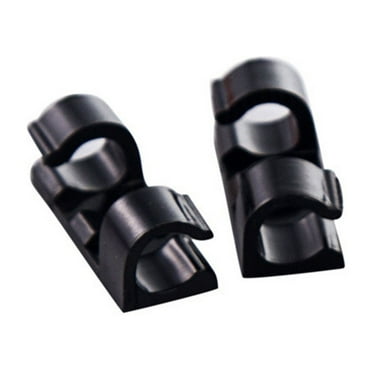 PRETXORVE 16Pcs / Pack Self-Adhesive Wire Organizer Line Cable Clip Buckle Plastic Clips Ties Fixer Fastener Large Size