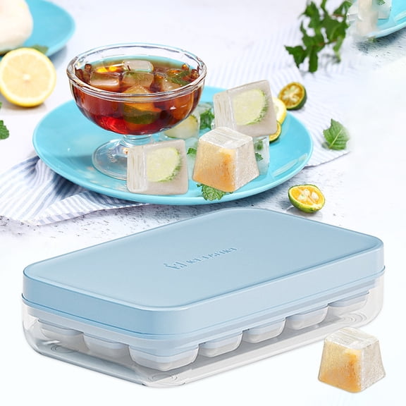 PRETXORVE 2023 Ice Cubes Maker,6 Hole Ice Cubes Molding Ice Box Small Household Refrigerator Easy-release Ice Lattice With Cover Ice Lattice