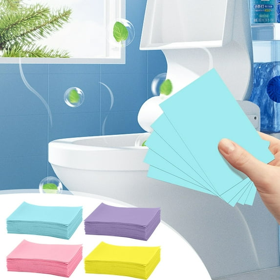 PRETXORVE 30PC Deodorizing Toilet Cleaning Tablet Toilet Cleansing Spirit Aromatherapy Strong Odor and Scale Removal Toilet Special Cleaning Tablet