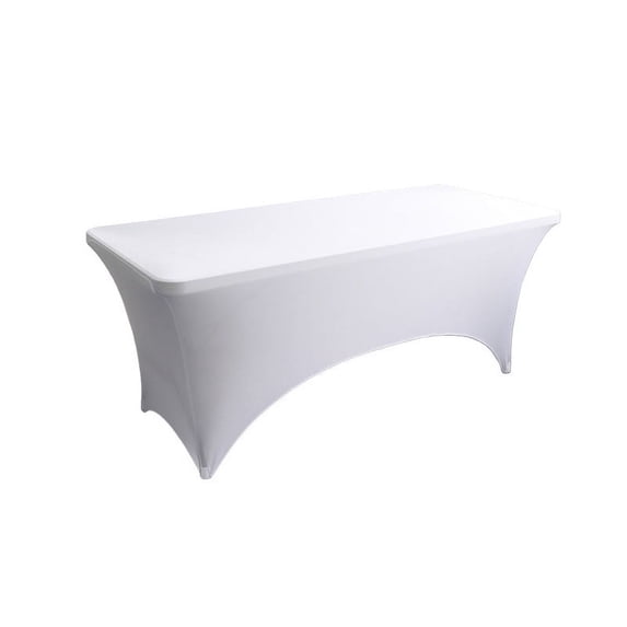 PRETXORVE 4-Foot Long Tablecloth Suitable for Rectangular Tables, Suitable for Events, Elastic Champagne Tablecloth, Washable Tablecloth, Spandex Tablecloth, Table Mat, Wedding, Cocktail Party