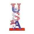 thumbnail image 1 of PRETXORVE 4Th Of July Decor Independence Day Wooden Letter Ornament Faceless Dwarf Ornament, 1 of 8