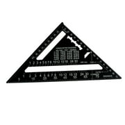 PRETXORVE 7 Inch Measuring Ruler Roofing Rafter Carpentry Ruler Protractor Layout Tools