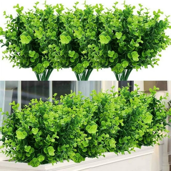 PRETXORVE Artificial Ferns for Outside Outdoor Artificial Plants Artificial Ferns for Outdoors Mowaven Artificial Ferns