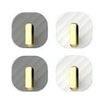 thumbnail image 1 of PRETXORVE Bathroom Towel Hooks - 4Pack Towel Holder Wall Mounted, Coat Keys Hook Robe Rack Matte Shower for Bedroom Kitchen Hotel, 1 of 8
