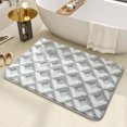 thumbnail image 1 of PRETXORVE Bathroom Water-Absorbing Mat Machine-Woven Carpet for Secure Grip Bedroom Entryway Rug Non-Slip Doorstep Foot Mat Non-slip Padding, 1 of 9