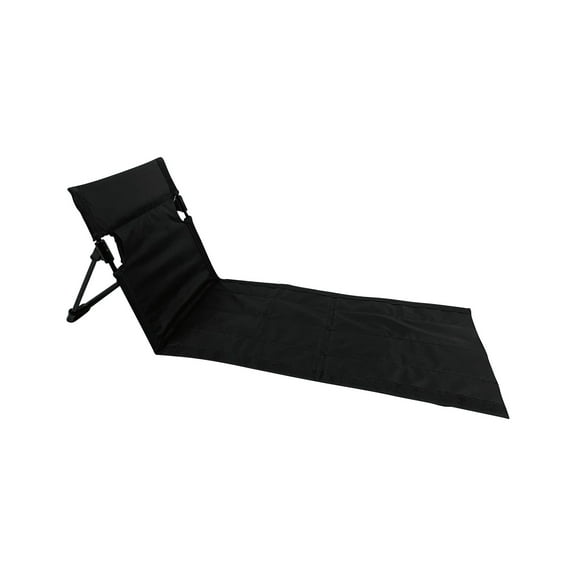 PRETXORVE Beach Chair, Foldable Beach Mat with Backrest 110 X 38 Cm Adjustable Beach Sun Mat Fabric Beach Lounger Reclining Mat Sun Lounger Padded Beach Mat with Backrest