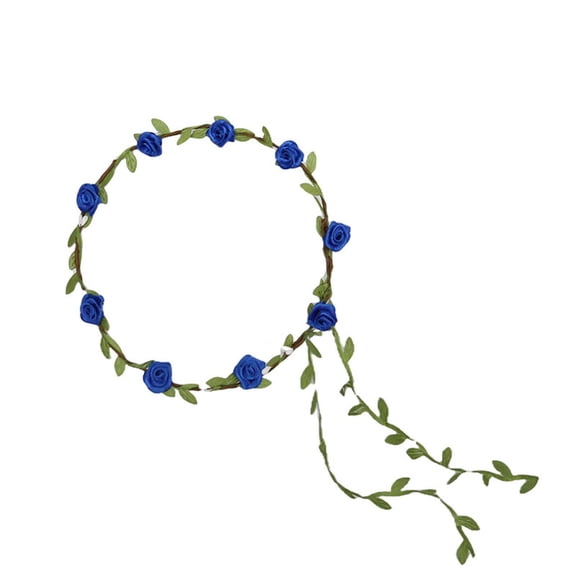 PRETXORVE Beach Simulation Rose Flower Wreath, Photography Prop