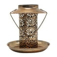 thumbnail image 1 of PRETXORVE Bird Feeder, 2 in 1 Bird Feeder with Solar Street Lamp Garden Birdhouse Metal Tray, 1 of 9