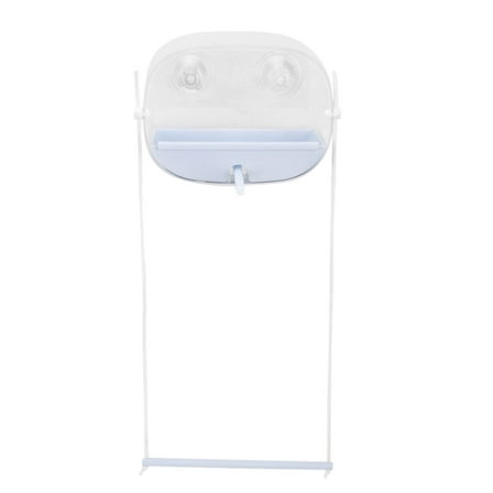 PRETXORVE Bird Feeder, Exquisite Round Bird Feeder Courtyard Hanging and Bird Feeder with Suction Cup