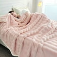 thumbnail image 1 of PRETXORVE Blanket Flannel Blanket Person Blanket Embroidered Knee Blanket office Fleece Blanket Small Blanket 100x150cm, 1 of 5