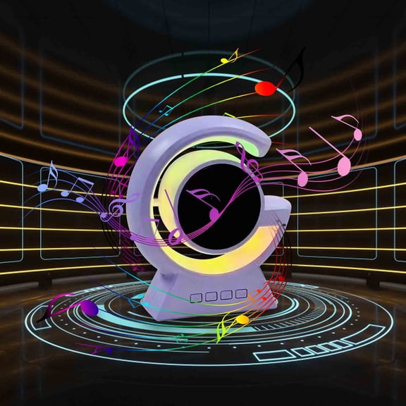 PRETXORVE Bluetooth Speaker Mini Gift Card Bluetooth Speaker Carriage Light Colorful Lights Bluetooth Speaker