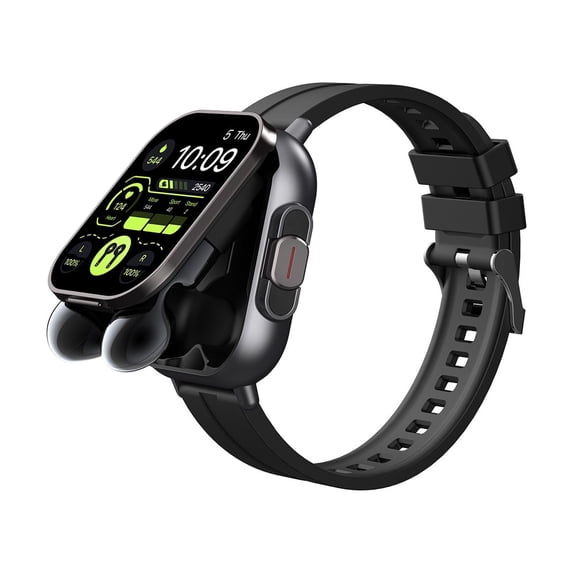 PRETXORVE Bluetooth headset smart watch 2-in-1 Sports Smartwatch with Wireless Earph