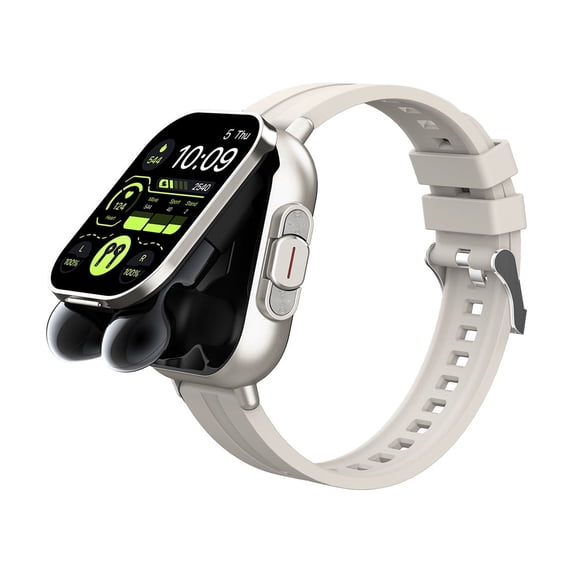 PRETXORVE Bluetooth headset smart watch 2-in-1 Sports Smartwatch with Wireless Earph