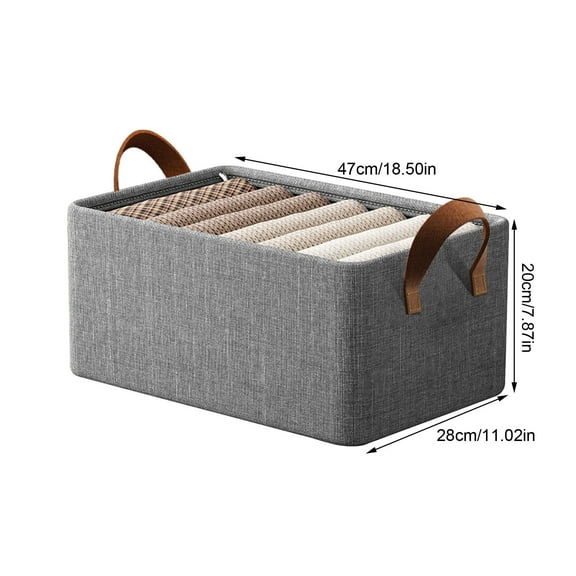 PRETXORVE Cation Clothes Storage Box Household Foldable Wardrobe with Lid Organiser Drawer Type Large Capacity Storage Box