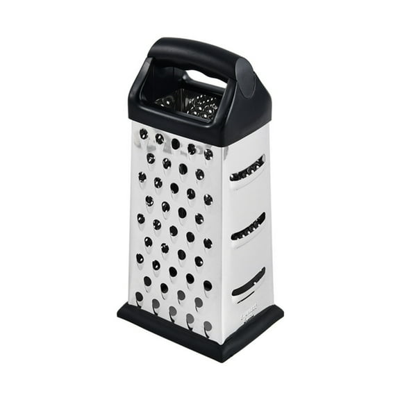PRETXORVE Cheese Grater, Stainless Steel Four-Sided Grater Multi-Function Grater Four-In-One Grater Cheese Cheese Grater