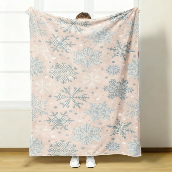 PRETXORVE Christmas Blanket, Super Soft Flannel Blanket, Winter Furry Sofa Bed Decoration